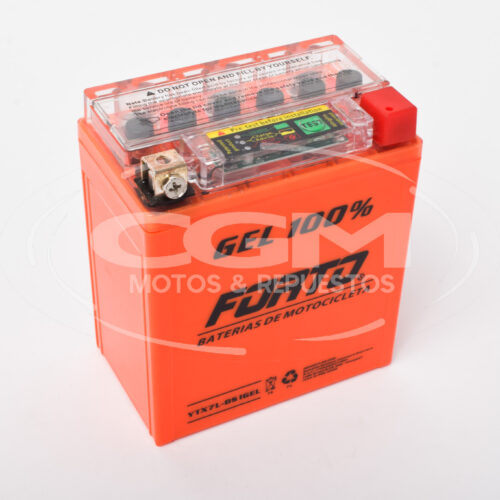 BATERIA FORTO GEL YTX7L-BS  RTR 200/160 4V SMART CONECT – FULL INYECCION/RAIDER/HLX /NTORQ